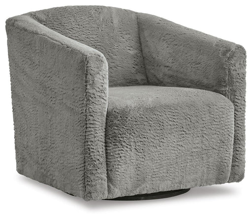 Signature Design Charcoal Swivel Accent Chair