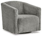 Signature Design Charcoal Swivel Accent Chair