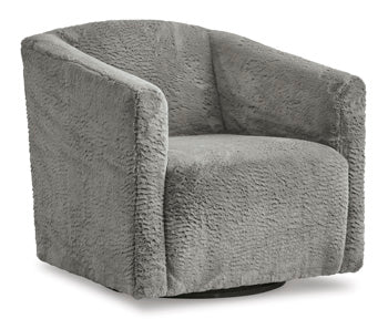 Signature Design Charcoal Swivel Accent Chair