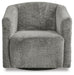 Signature Design Charcoal Swivel Accent Chair