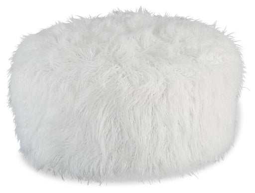 Signature Design White Oversized Accent Ottoman