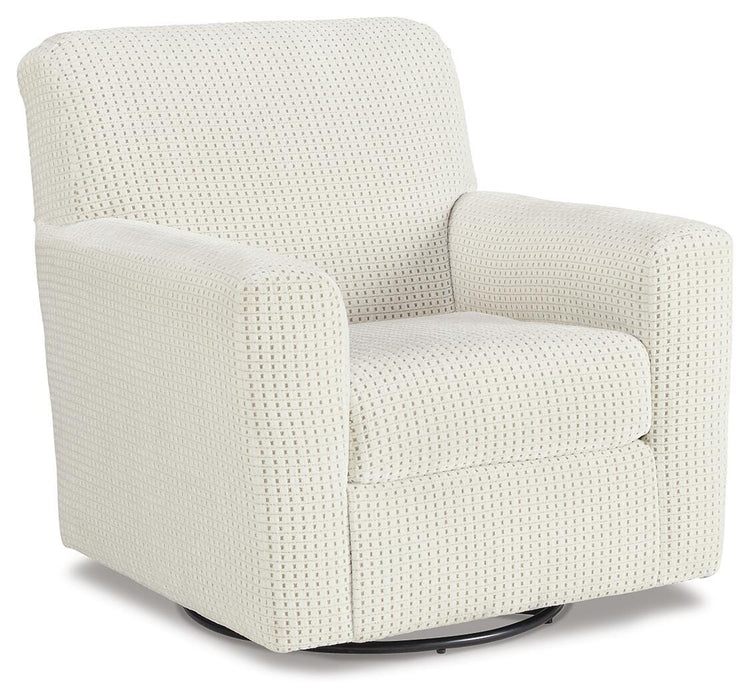 Signature Design Ivory Swivel Glider Accent Chair
