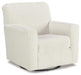 Signature Design Ivory Swivel Glider Accent Chair