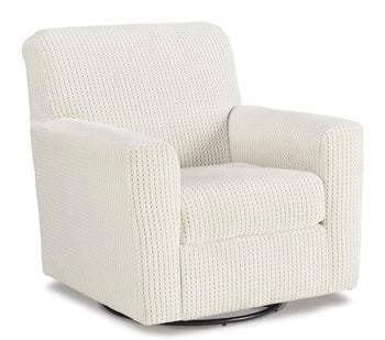 Signature Design Ivory Swivel Glider Accent Chair