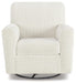 Signature Design Ivory Swivel Glider Accent Chair
