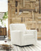 Signature Design Ivory Swivel Glider Accent Chair