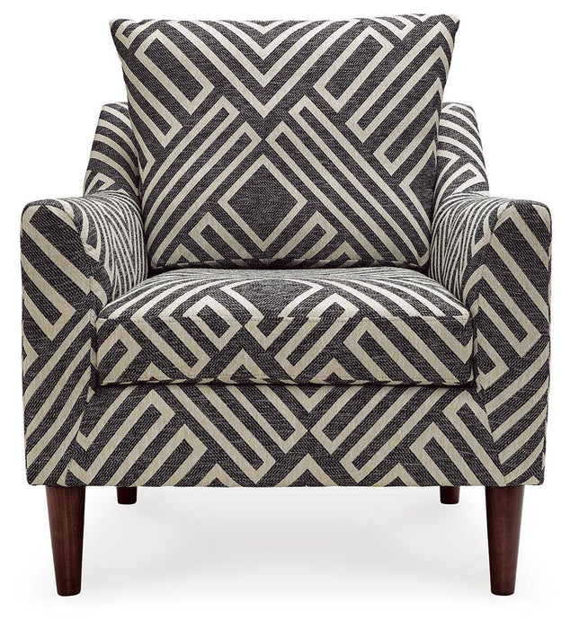 Signature Design Natural/Charcoal Accent Chair