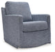 Signature Design Denim Swivel Glider Accent Chair