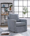 Signature Design Denim Swivel Glider Accent Chair