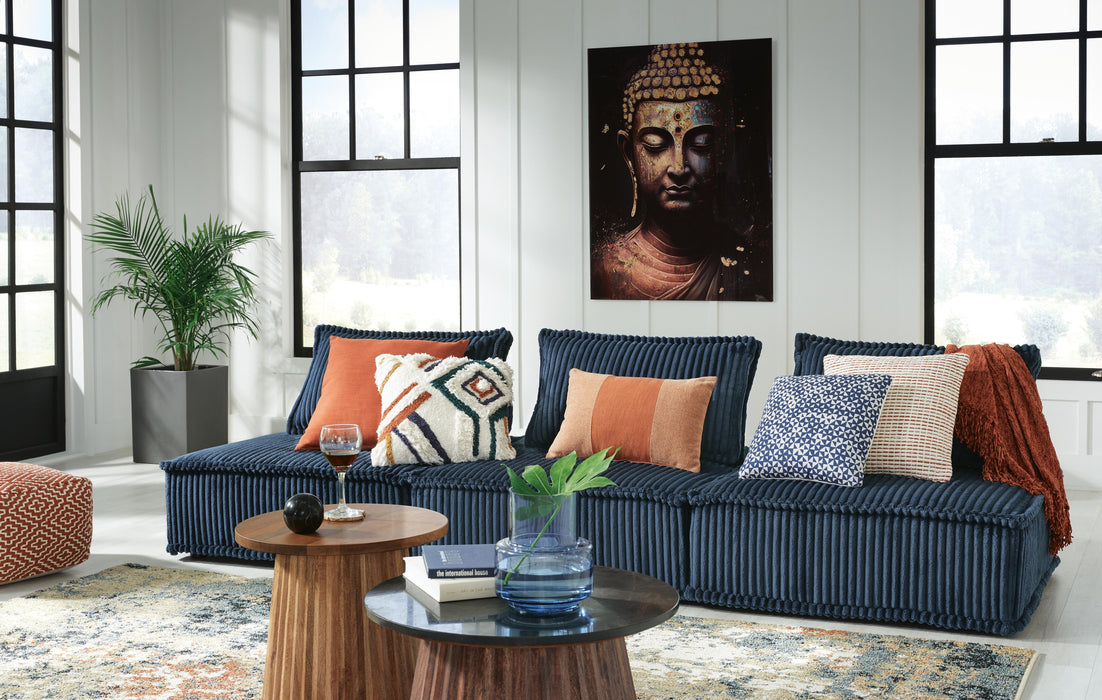 Signature Design Navy 3-Piece Modular Seating