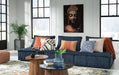 Signature Design Navy 3-Piece Modular Seating