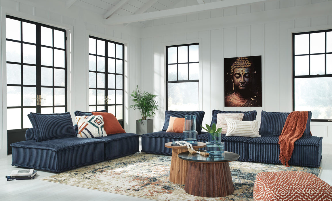 Signature Design Navy 5-Piece Modular Seating