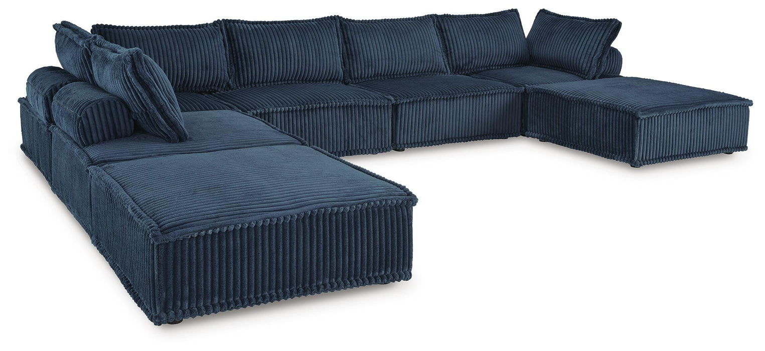 Signature Design Navy 7-Piece Modular Seating