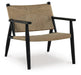 Signature Design Black/Natural Accent Chair