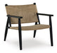 Signature Design Black/Natural Accent Chair