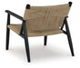 Signature Design Black/Natural Accent Chair