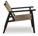 Signature Design Black/Natural Accent Chair
