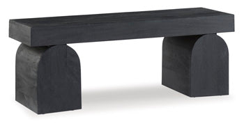 Signature Design Black Accent Bench
