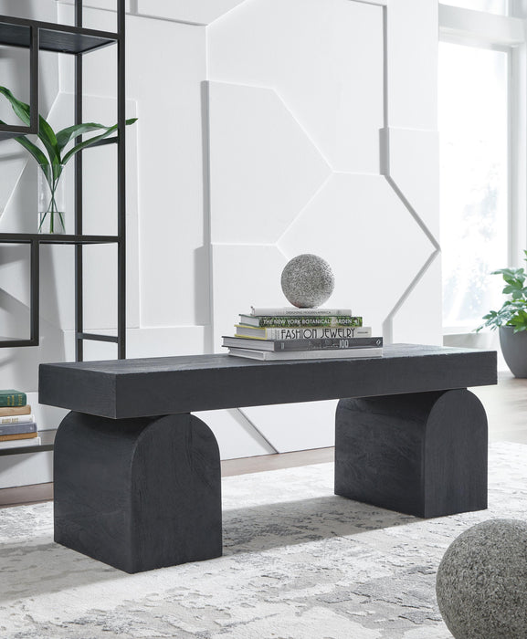 Signature Design Black Accent Bench