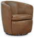 Signature Design Caramel Swivel Accent Chair