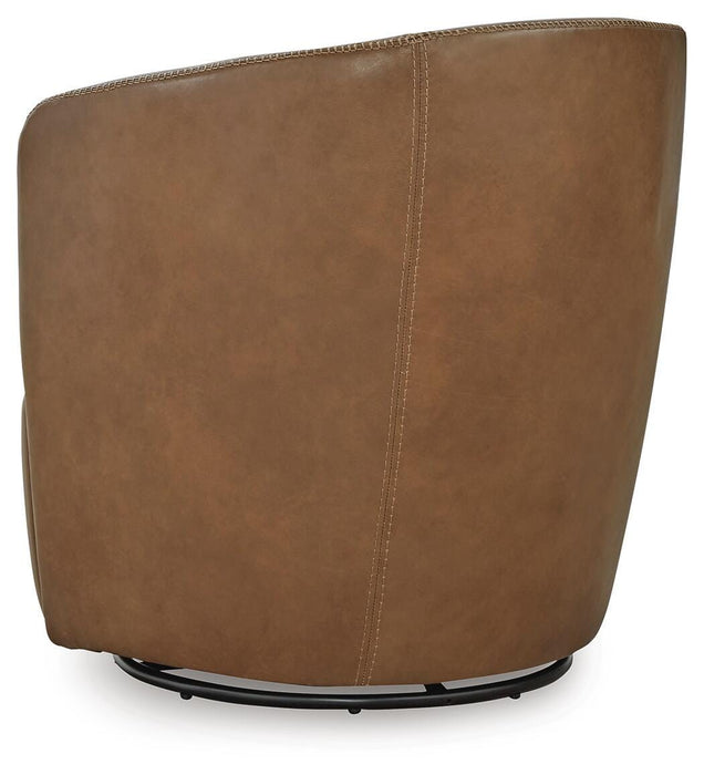 Signature Design Caramel Swivel Accent Chair