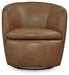 Signature Design Caramel Swivel Accent Chair