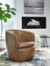 Signature Design Caramel Swivel Accent Chair