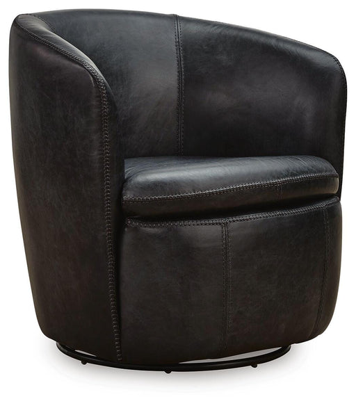Signature Design Midnight Swivel Accent Chair