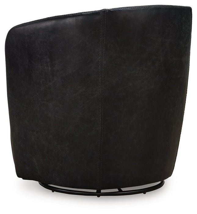 Signature Design Midnight Swivel Accent Chair
