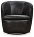 Signature Design Midnight Swivel Accent Chair