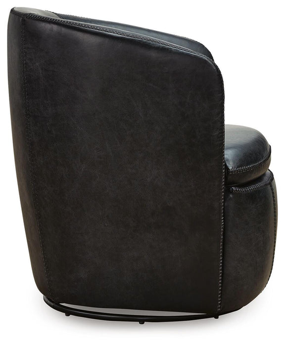 Signature Design Midnight Swivel Accent Chair