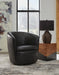 Signature Design Midnight Swivel Accent Chair