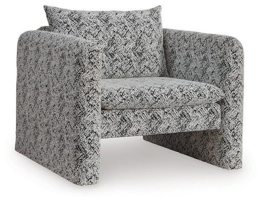 Signature Design Black/White Accent Chair