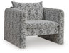 Signature Design Black/White Accent Chair