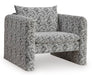 Signature Design Black/White Accent Chair