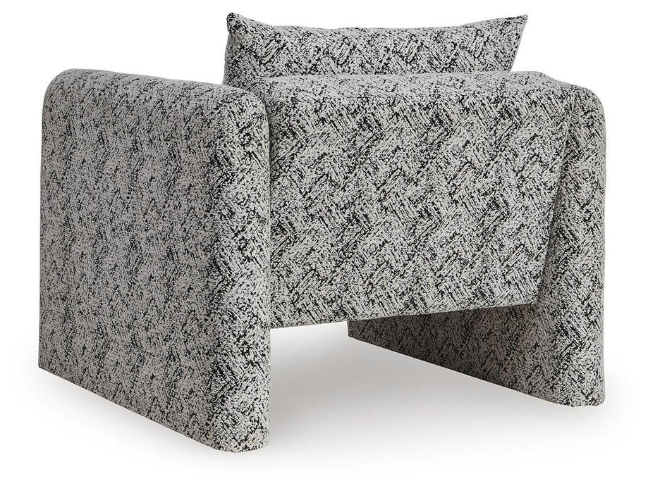 Signature Design Black/White Accent Chair