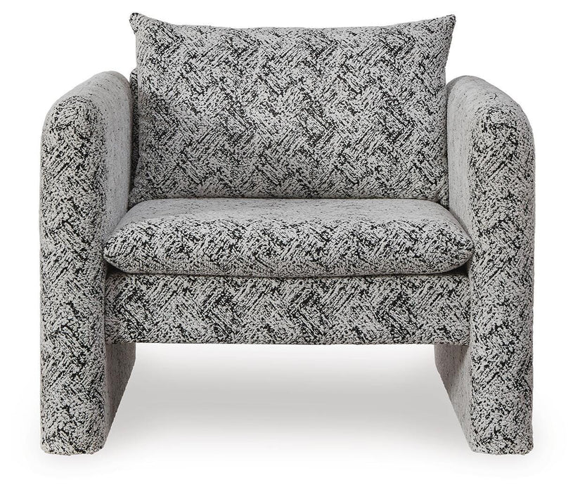 Signature Design Black/White Accent Chair