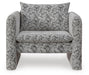 Signature Design Black/White Accent Chair