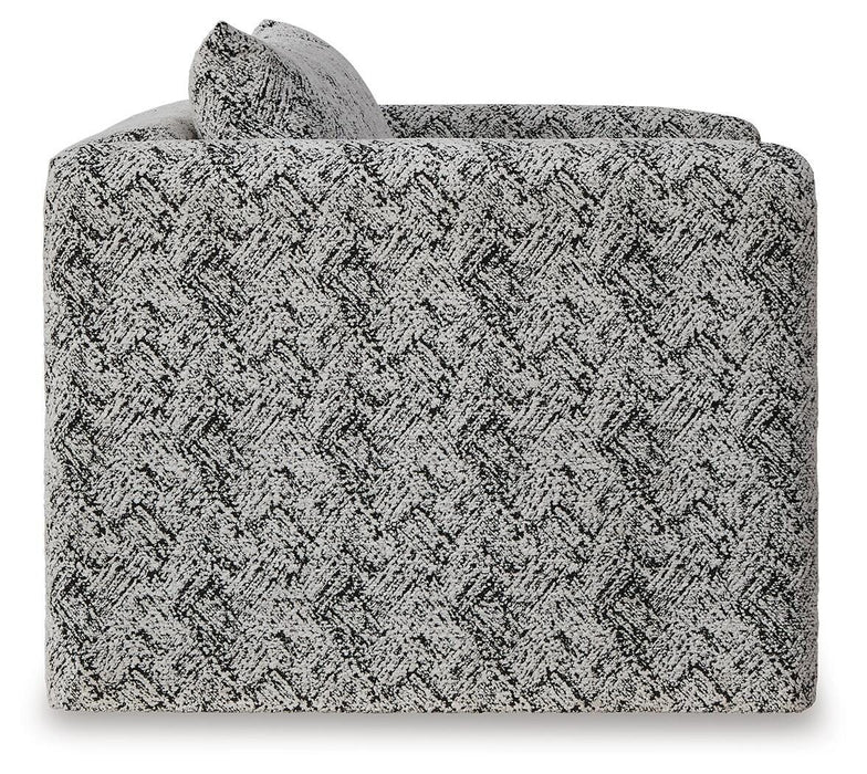 Signature Design Black/White Accent Chair