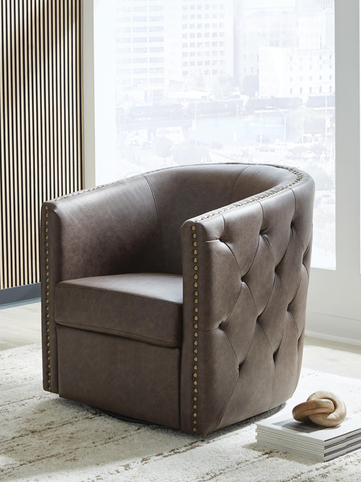 Signature Design Granite Swivel Accent Chair