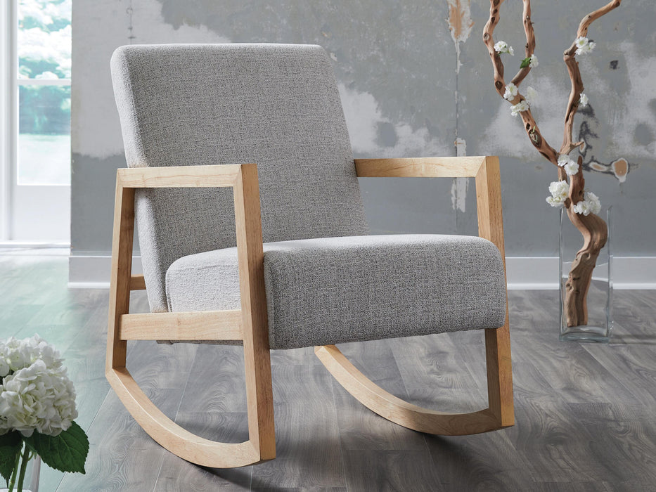 Signature Design Gray/Natural Accent Chair