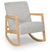 Signature Design Gray/Natural Accent Chair