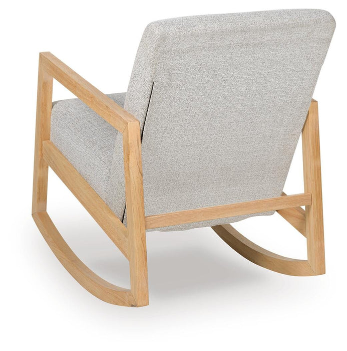 Signature Design Gray/Natural Accent Chair