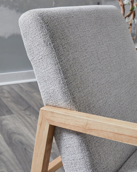 Signature Design Gray/Natural Accent Chair