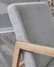 Signature Design Gray/Natural Accent Chair