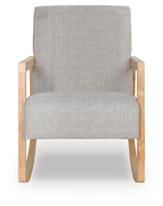 Signature Design Gray/Natural Accent Chair