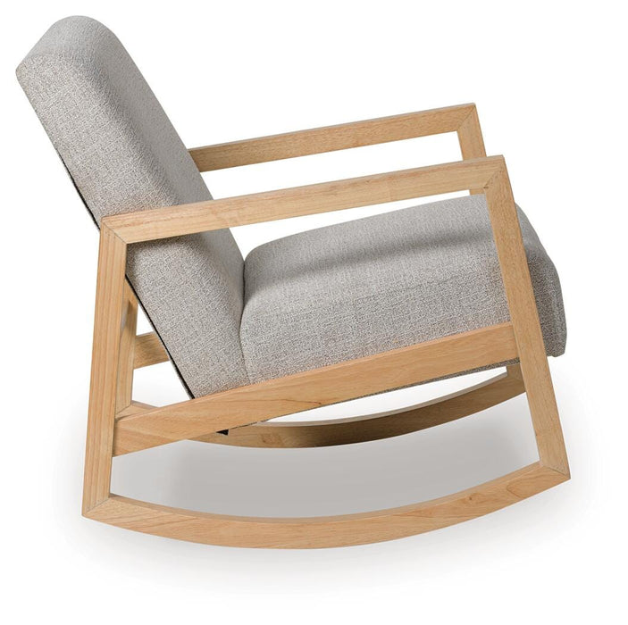 Signature Design Gray/Natural Accent Chair