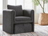 Signature Design Charcoal/Black Accent Chair