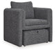 Signature Design Charcoal/Black Accent Chair