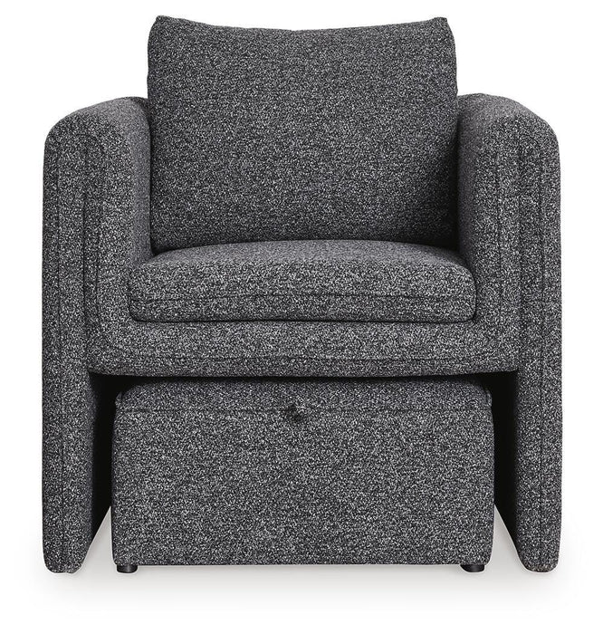 Signature Design Charcoal/Black Accent Chair